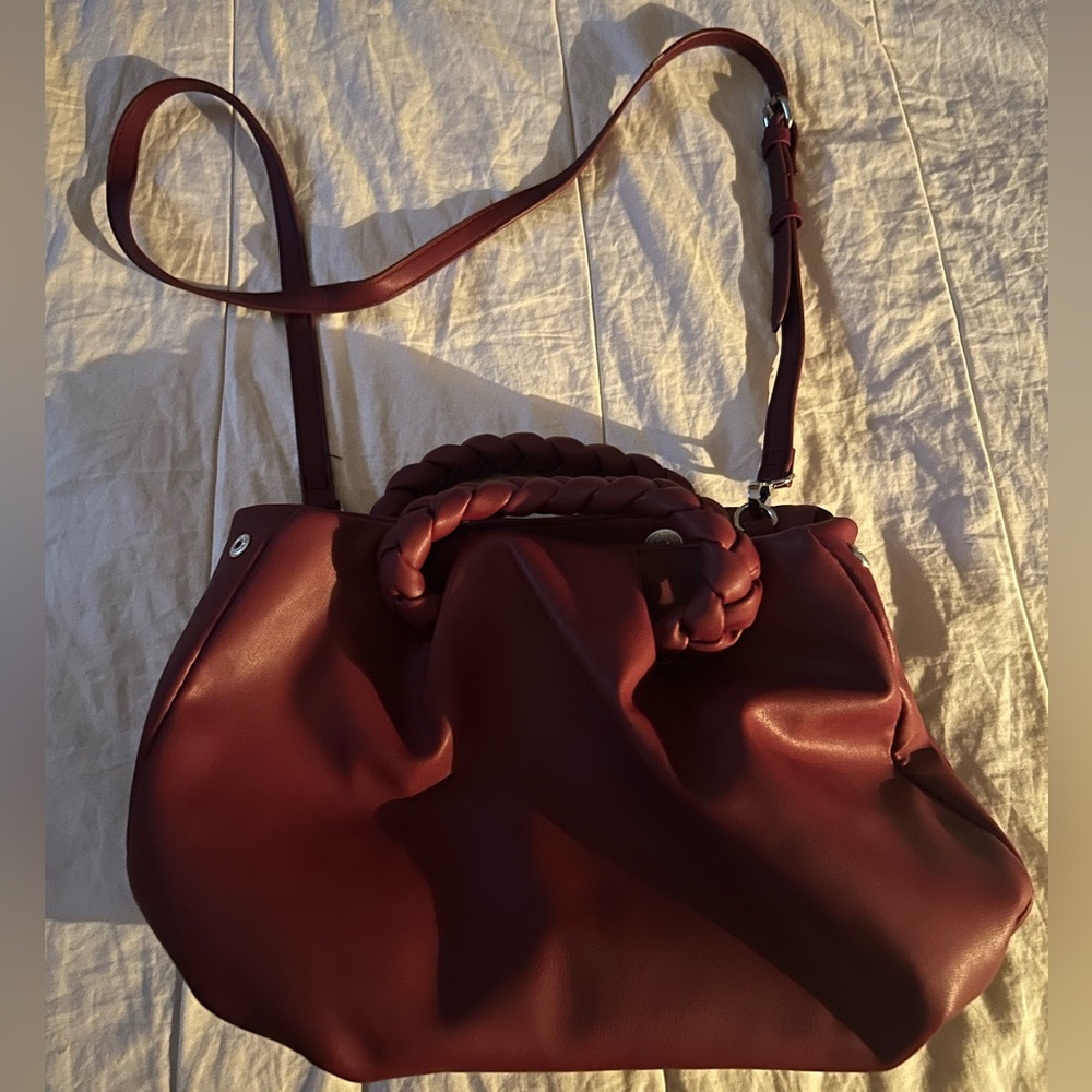Chic Maroon Shoulder Bag for Women